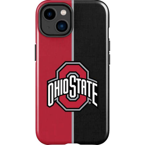 Ohio State University OSU Buckeyes Split iPhone 15 Impact Case